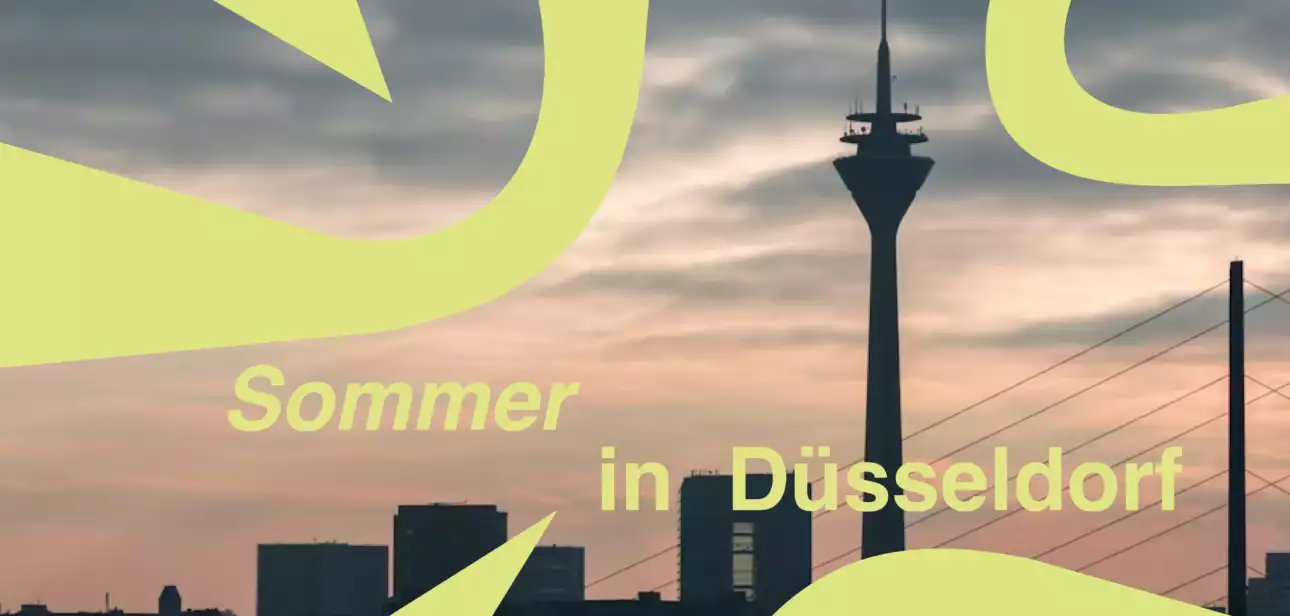 Sommerliches Event am Rhein in Düsseldorf mit Menschen & Musik 2025