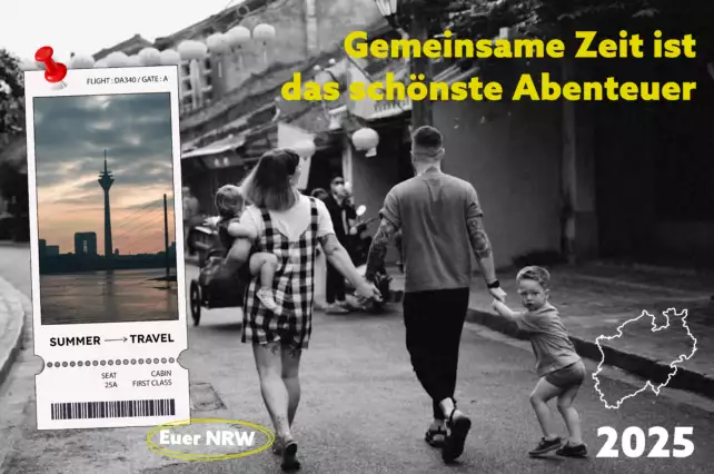 Familie erkundet Naturpfad in NRW – ideales Ausflugsziel 2025 für Kinder und Eltern