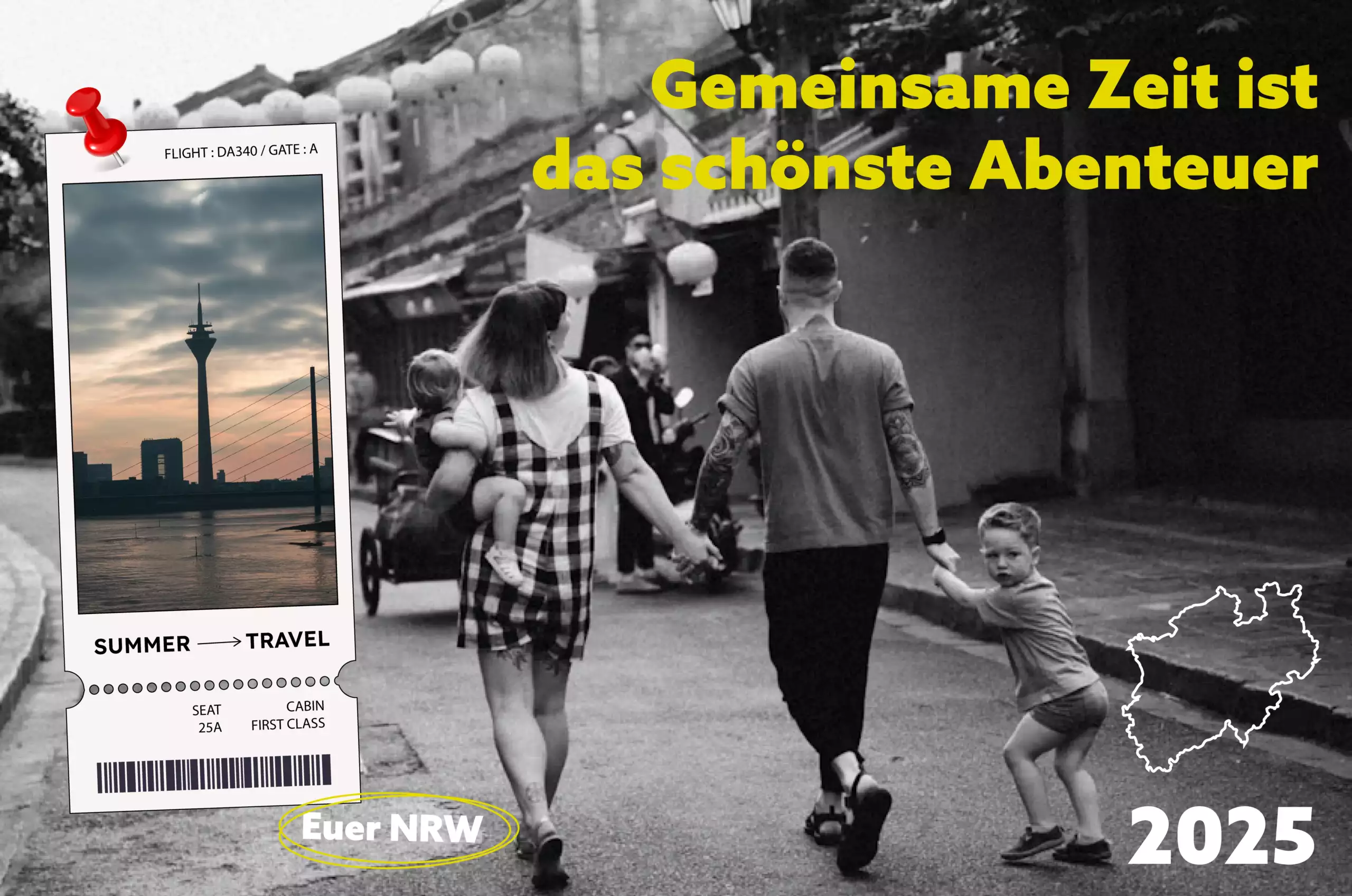 Familie erkundet Naturpfad in NRW – ideales Ausflugsziel 2025 für Kinder und Eltern