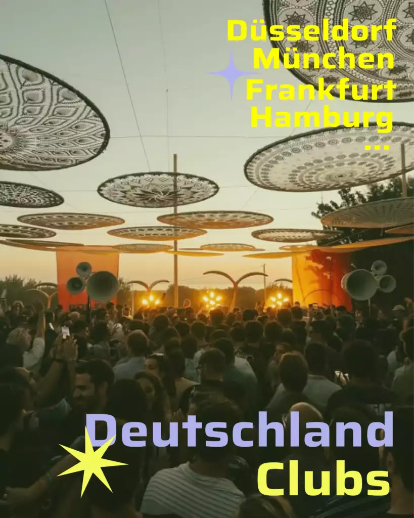 Open-Air-Festival mit Tanzenden bei Sonnenuntergang 2025